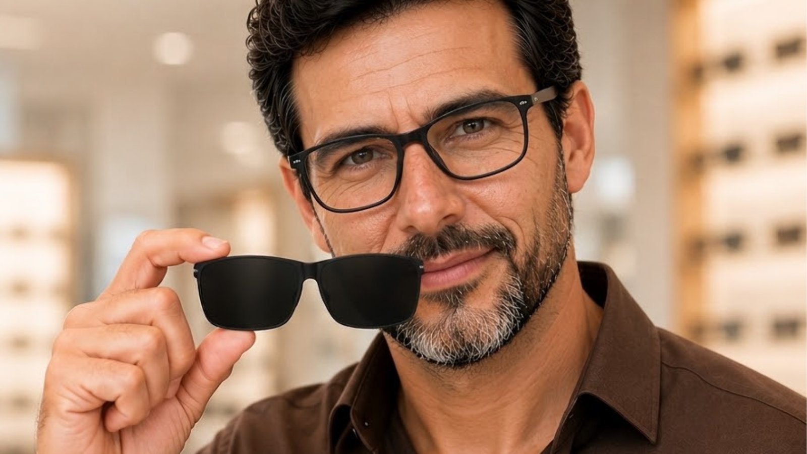 Clip-on com Grau